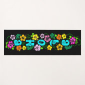 Aloha mit Blume Yogamatte (Vorderseite (Horizontal))