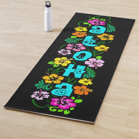 Aloha mit Blume Yogamatte (Beispiel)