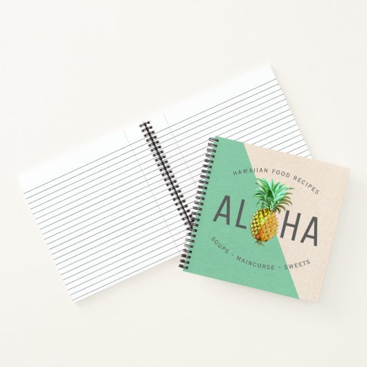 Aloha mit PineApple Vintage Illustration Notizblock (Innenseite)