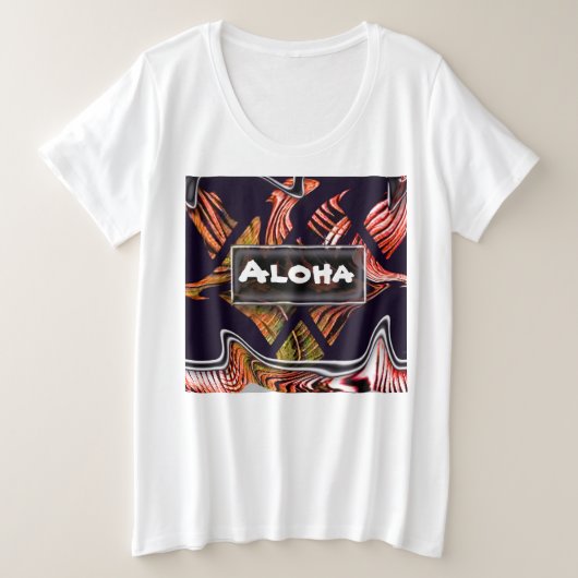 Aloha Modern Hawaiian Style T-Shirt (Design vorne)