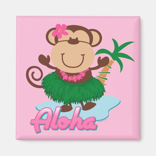 Aloha Monkey Magnet (Vorne)