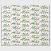 Aloha - Naturbriefe Weiß - Hawaii Hawai'i Geschenkpapier (Flach)