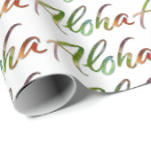 Aloha - Naturbriefe Weiß - Hawaii Hawai'i Geschenkpapier (Rolleneckpunkt)