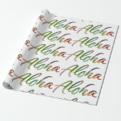 Aloha - Naturbriefe Weiß - Hawaii Hawai'i Geschenkpapier (Ungerollt)