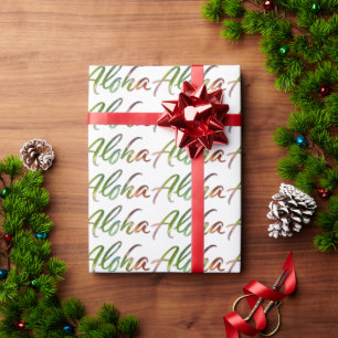 Aloha - Naturbriefe Weiß - Hawaii Hawai'i Geschenkpapier