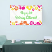 Aloha Niedlich Hawaiian 1. Geburtstag Party Thema Banner (Messeveranstaltung)