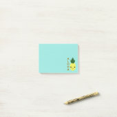 Aloha Niedlich Kawaii Ananas Post-it Klebezettel (Auf Schreibtisch)