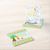 Aloha Niedlich Red Hair 'Danke für das Kommen' Rechteckiger Pappuntersetzer (Vor Ort)