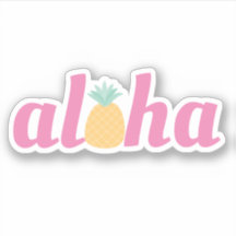 Aloha - Niedliche Ananas-Kontur