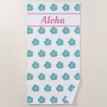 Aloha! Niedliches Aquamarines Blue Tropical Blume 