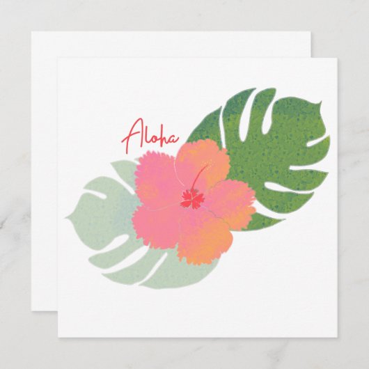 Aloha Notecard (Vorne/Hinten)