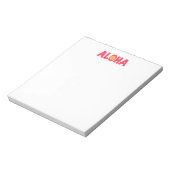 Aloha Notepad Notizblock (Rotiert)