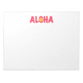 Aloha Notepad Notizblock (Vorderseite)