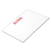 Aloha Notizblock (angewinkelt)