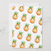 Aloha Onederland Sommer Ananas 1. Geburtstag Einladung (Rückseite)