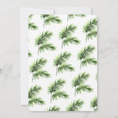 Aloha Onederland Summer Tropical Girl 1. Geburtsta Einladung (Rückseite)