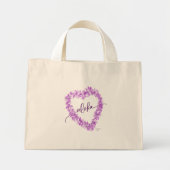 Aloha Orchid Lei Tote Bag Mini Stoffbeutel (Vorne)
