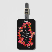 Aloha Orchideen-Leu-Gepäckanhänger Gepäckanhänger (Vorderseite Vertikal)