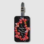 Aloha Orchideen-Leu-Gepäckanhänger Gepäckanhänger (Vorderseite Vertikal)
