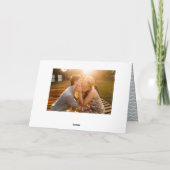 Aloha Palm Tree 2 Foto Feiertagskarte (Rückseite)