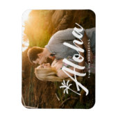 Aloha Palm Tree Holiday Foto Magnet (Vertikal)