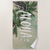 Aloha Palm Trees Strandtuch (Vorderseite)