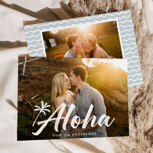 Aloha-Palme 2 Foto Feiertagskarte