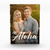 Aloha-Palmenbaum-Feiertag Fotoblock (Vorderseite)