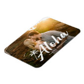 Aloha-Palmenbaum-Feiertagsfoto Magnet (Linke Seite)