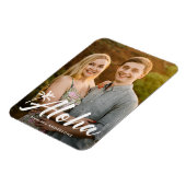 Aloha-Palmenbaum-Feiertagsfoto Magnet (Linke Seite)