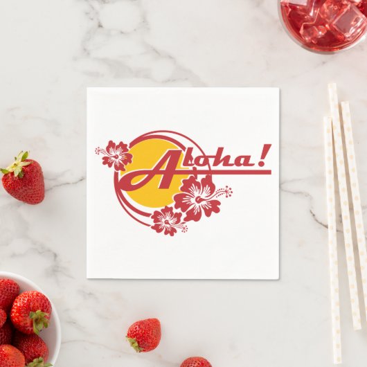 Aloha Paper Napkins Serviette (Beispiel)