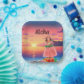 Aloha-Papierparty-Teller Pappteller (Party)