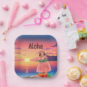 Aloha-Papierparty-Teller Pappteller (Party)
