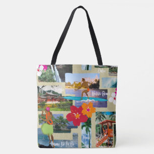 Aloha Paradies-hawaiische Vintage Postkarte Tasche