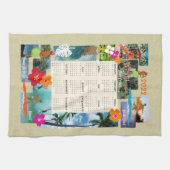 Aloha Paradise Hawaiian Postcard 2022 Kalender Geschirrtuch (Horizontal)