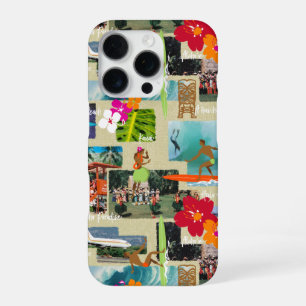 Aloha Paradise Hawaiian Vintage Postkarten-Etasche iPhone 16 Pro Hülle
