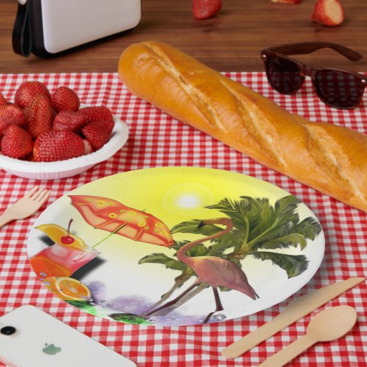 Aloha-Party  Pappteller (Picknick)