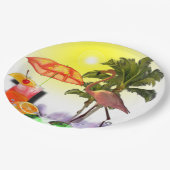 Aloha-Party  Pappteller (Schrägansicht)