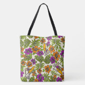 Aloha Patchwork Hawaiian Beach Bag - Violet Tasche (Rückseite)