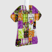 Aloha Patchwork Hawaiian Tropical Aloha Shirt Ornament (Vorderseite)