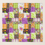 Aloha Patchwork Hawaiian Tropical Prints Violet Schal<br><div class="desc">Violett, lila, Mandarine, Limettengrün, Schwarz und natürliche Farbgebung. Dies koordiniert unser Aloha Patchwork, das eine Kombination unserer meistverkauften Aloha-Drucke darstellt. Dieses Design ist ein perfekter Weg, um Ihrer Wohngestaltung eine Touch Aloha hinzuzufügen. Palm Whisperer, Malia Hibiskus, Midnight Garden, Surf Pareau, Momona Pineaple, Makapuu Beach und einige tropische Pflaumen schaffen ein...</div>