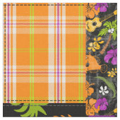 Aloha Patchwork Hawaiian Tropical Prints - Violet Stoff (Nahaufnahme)