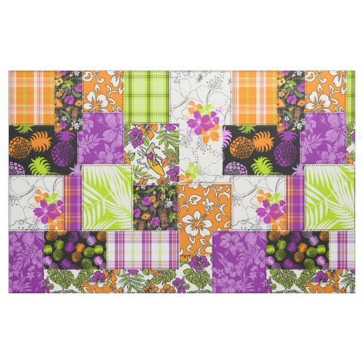 Aloha Patchwork Hawaiian Tropical Prints - Violet Stoff (Fat Quarter (45,7 x 55,9 cm))