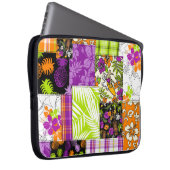Aloha Patchwork Hawaiian Tropical Prints Wetsuit Laptopschutzhülle (Vorne Rechts)