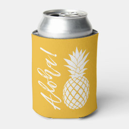 Aloha Pineaple Beach Party Luau | gelb weiß Dosenkühler