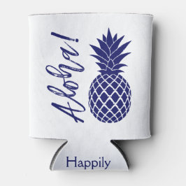 Aloha Pineaple Beach Party Luau | Marine weiß Dosenkühler
