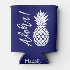 Aloha Pineaple Beach Party Luau | Marine weiß Dosenkühler
