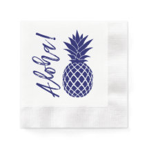 Aloha Pineaple Beach Party Luau | Marine weiß