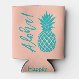 Aloha Pineaple Beach Party Luau | Pfirsich aquamar Dosenkühler