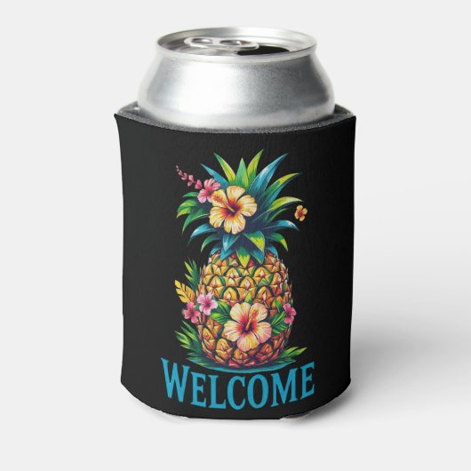 Aloha Pineaple Can Cooler House Party Geschenk Dosenkühler (Kanne Rückseite)